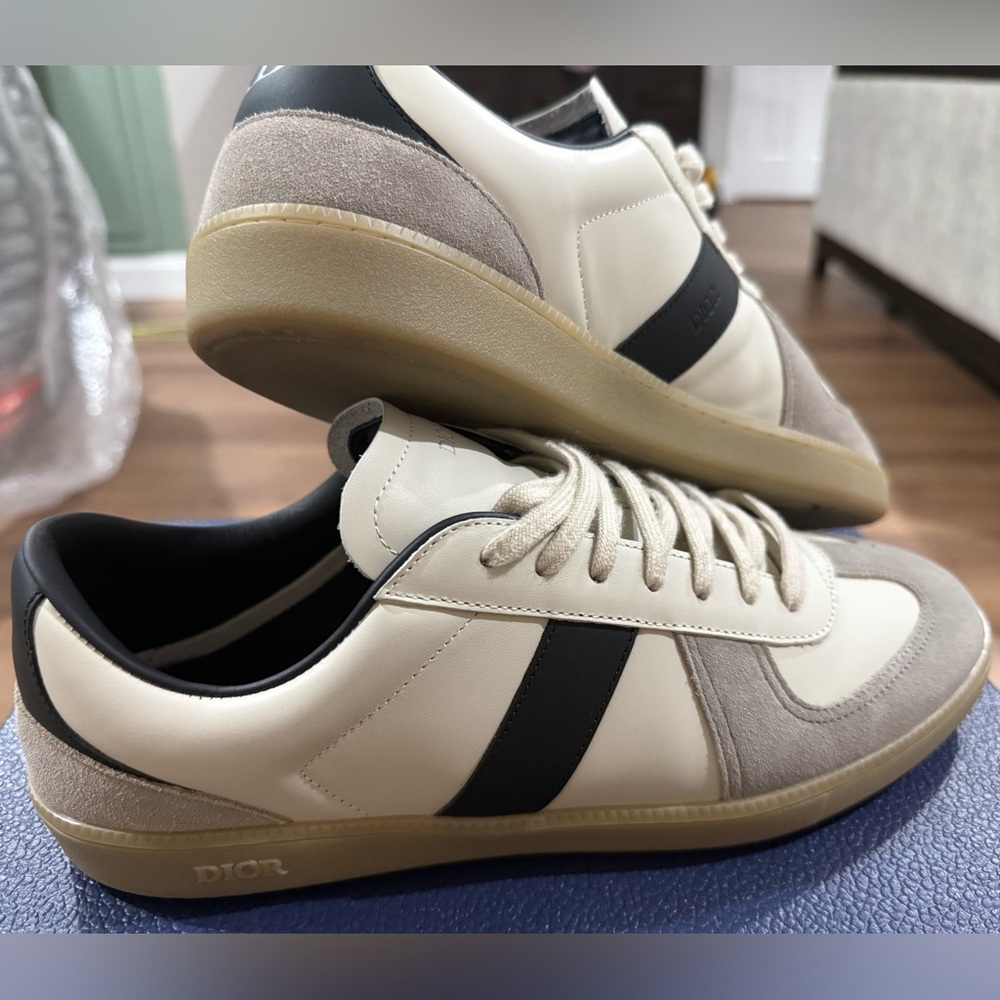 Dior Cream and Black Men's Sneakers